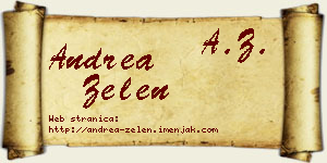 Andrea Zelen vizit kartica